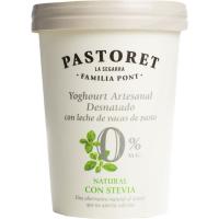 Yogur 0% con stevia PASTORET, tarrina 500 g