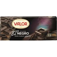 Xocolata negra 82% VALOR, tauleta 170 g