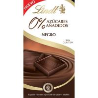 Chocolate negro sin azúcar LINDT, tableta 100 g