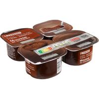 Mousse de xocolata EROSKI, pack 4x60 g