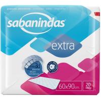 Extra protector 60x90 SABANINDAS, paquet 20 u Extra protector 60x90 SABANINDAS, paquet 20 u