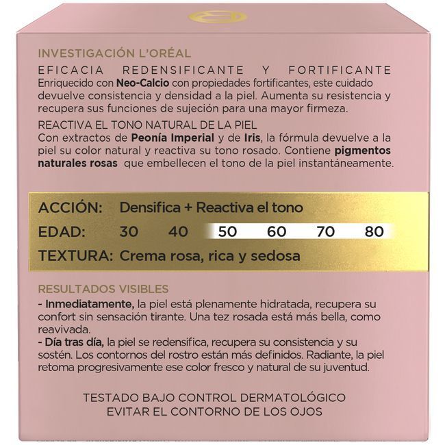 Crema rosa fortificant de dia L`OREAL Golden Age, pot 50 ml