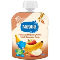 Bolsita de manzana-plátano-avena NESTLÉ, doypack 90 g