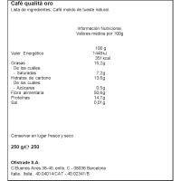 Café molido natural Qualita Oro LAVAZZA, caja 250 g