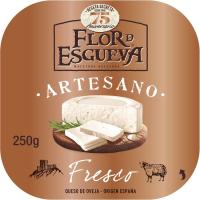 Queso fresco de oveja artesano FLOR DE ESGUEVA, tarrina 250 g