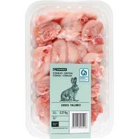 Chuletitas de muslo de conejo EROSKI, bandeja aprox. 330 g