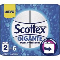 Papel de cocina gigante SCOTTEX, paquete 2 rollos