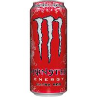Bebida energética Ultra Red MONSTER, lata 50 cl