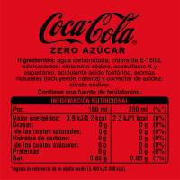 Refresc de cola COCA COLA Zero, pack 4x50 cl