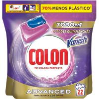 Detergente en cápsulas COLON VANISH ADVANCE, bolsa 22 dosis
