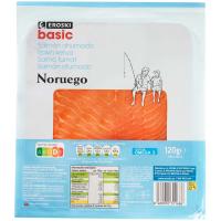 Salmó fumat EROSKI BASIC, sobre 120 g