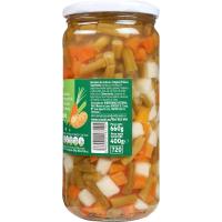 Macedonia de verduras EROSKI, frasco 400 g