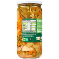 Mezcla de verduras EROSKI, frasco 425 g