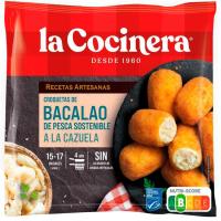 Croquetas de cazuela de bacalao LA COCINERA, bolsa 500 g