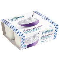 Yogurt natural sense lactosa LA FAGEDA, 125 g