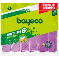 Baieta microfibra multiusos BAYECO, pack 6 u