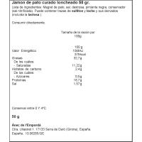 Jamón de pato ANEC DE L'EMPORDA, blister 50 g