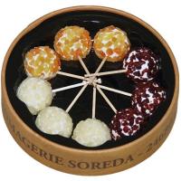 Brocheta de queso de cabra con frutas SOREDA, caja 110 g Brocheta de queso de cabra con frutas SOREDA, caja 110 g