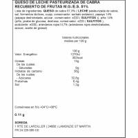 Brocheta de queso de cabra con frutas SOREDA, caja 110 g Brocheta de queso de cabra con frutas SOREDA, caja 110 g