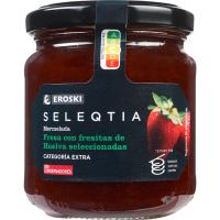 Mermelada con fresitas de Huelva Eroski SELEQTIA, frasco 230 g