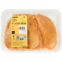 Pechuga de pollo fileteada XXL EROSKI, bandeja aprox. 1.3 kg