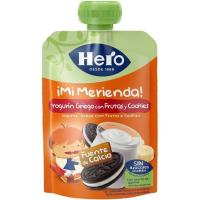 Bolsita de yogur griego con cookies HERO, doypack 100 ml