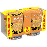 Fideus orientals de pollastre YATEKOMO, cup pack 2x60 g