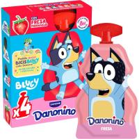 Danonino para llevar de fresa DANONE, pack 4x70 g