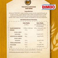 Pa llescada artesana BIMBO, paquet 500 g