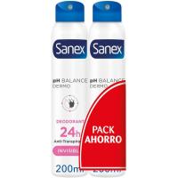 Desodorant invisible SANEX, pack 2x200 ml