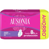 Compresa super amb ales AUSONIA, paquet 30 u