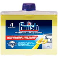 Limpia máquinas lavavajillas limón FINISH, botella 250 ml