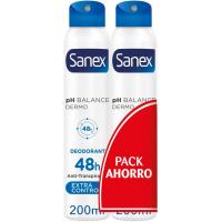 Desodorante extracontrol SANEX, pack 2x200  ml