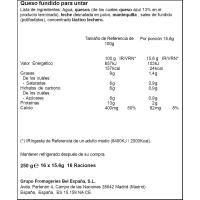 Formatge fos blau light LA V. QUE RIE, 16 porcions, caixa 250 g