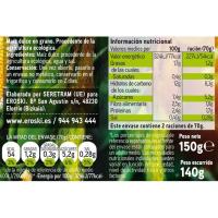 Blat de moro EROSKI BIO, pack 2x140 g