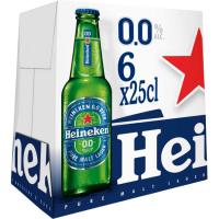 Cervesa 0,0% HEINEKEN, pack botellín 6x25 cl