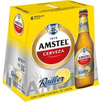 Cerveza AMSTEL Radler, pack botellín 6x25 cl