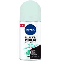 Desodorant per a dona invisible Activi NIVEA B&W, roll on 50 ml