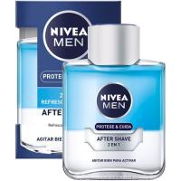 Loción after shave 2en1 NIVEA Men Protege&Cuida, frasco 100 ml