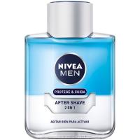 Loción after shave 2en1 NIVEA Men Protege&Cuida, frasco 100 ml