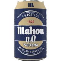 Cervesa 0,0 torrada MAHOU, llauna 33 cl
