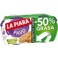 Paté de pavo LA PIARA, pack 2x75 g