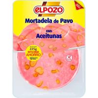 Mortadel·la d`indiot amb olives ELPOZO, safata 250 g