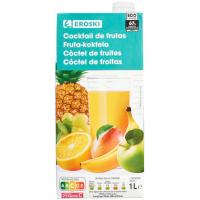 Suc tropical EROSKI, brik 1 litre