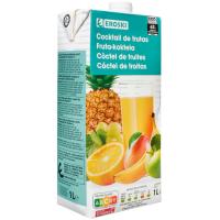 Suc tropical EROSKI, brik 1 litre