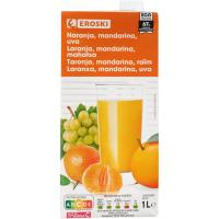 Suc de taronja EROSKI, brik 1 litre