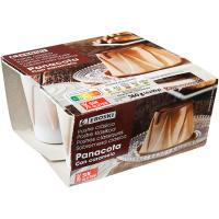 Pannacotta caramel EROSKI, pack 4x90 g