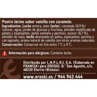 Pannacotta caramelo EROSKI, pack 4x90 g