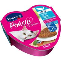 Gelatina de salmón-espinacas gato POESIE Vitakraft, lata 85 g