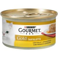 Tartallete de pollastre-pastanaga per a gat GOURMET Gold, llauna 85 g